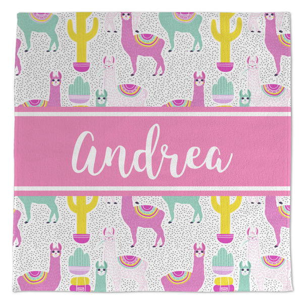 Custom Llamas Microfiber Dish Towel (Personalized)