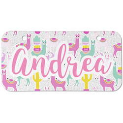 Llamas Mini/Bicycle License Plate (2 Holes) (Personalized)
