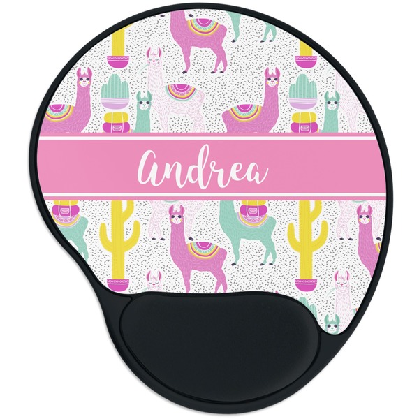 Custom Llamas Mouse Pad with Wrist Support