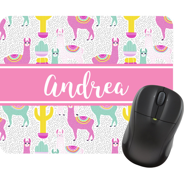 Custom Llamas Rectangular Mouse Pad (Personalized)