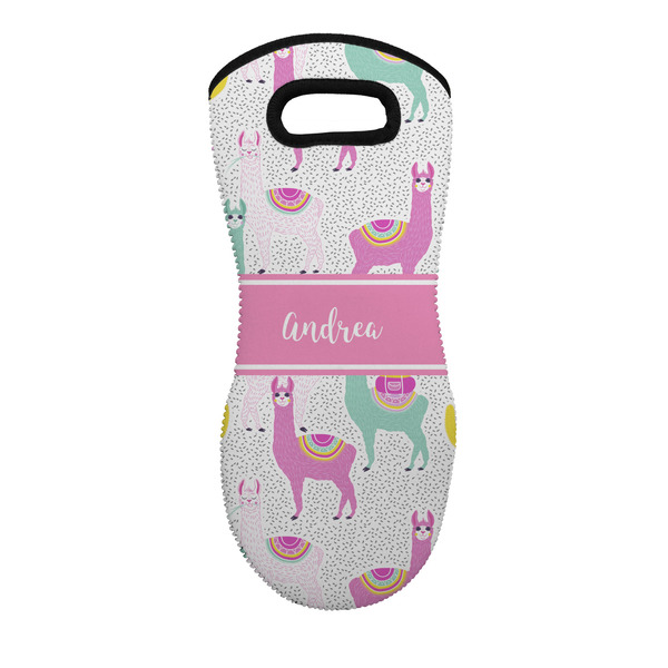 Custom Llamas Neoprene Oven Mitt w/ Name or Text