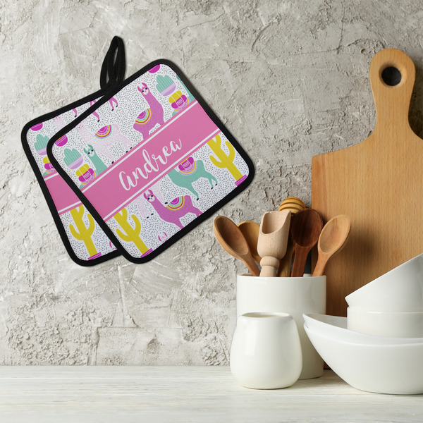 Llamas Neoprene Pot Holder - Set of 2  LIFESTYLE