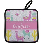 Llamas Pot Holder w/ Name or Text