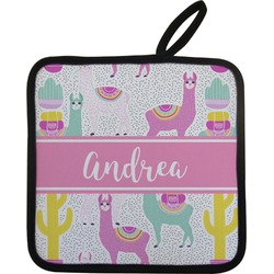 Llamas Pot Holder w/ Name or Text