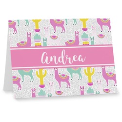 Llamas Note cards (Personalized)