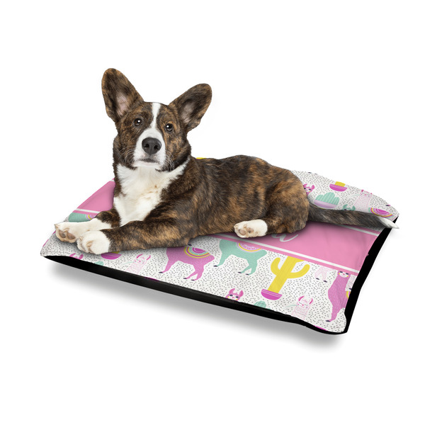 Llamas Outdoor Dog Beds - Medium - IN CONTEXT