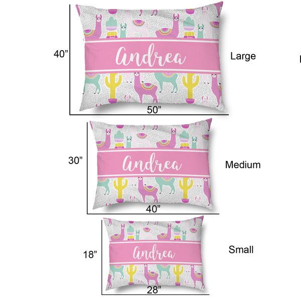 Llamas Outdoor Dog Beds - SIZE CHART