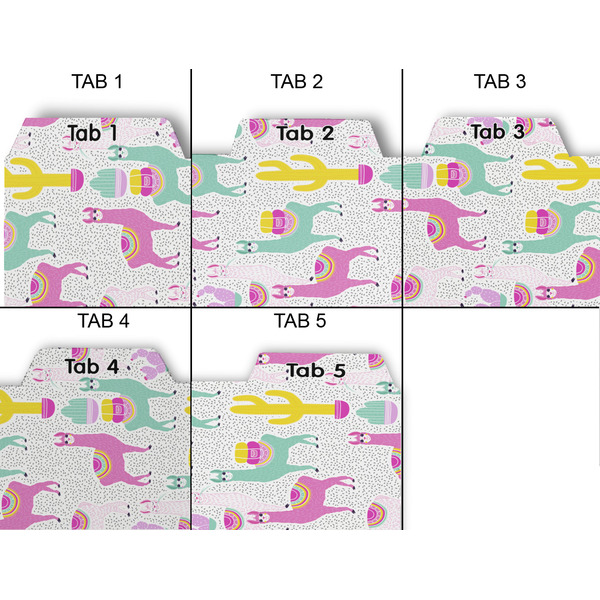 Llamas Page Dividers - Set of 5 - Approval