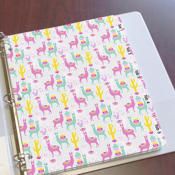 Llamas Page Dividers - Set of 5 - In Context