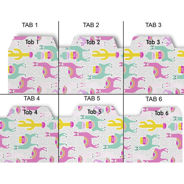 Llamas Page Dividers - Set of 6 - Approval