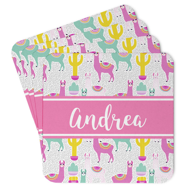 Custom Llamas Paper Coasters (Personalized)