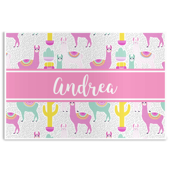 Custom Llamas Disposable Paper Placemats (Personalized)