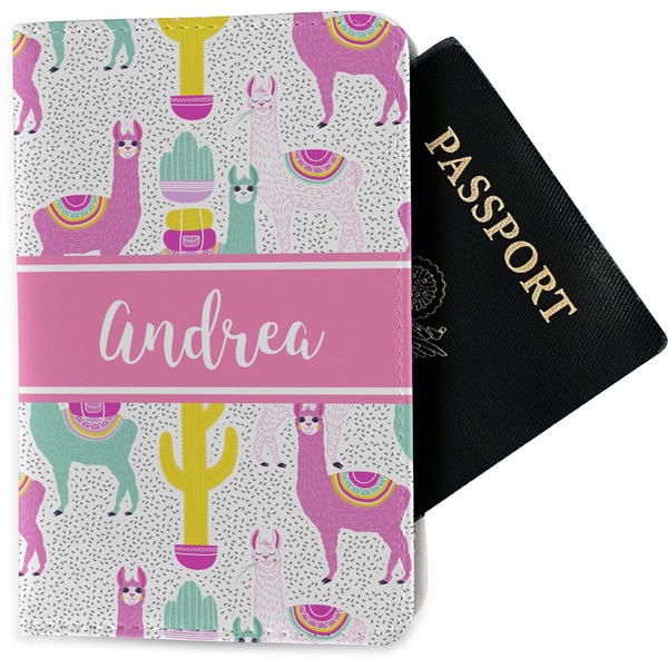 Custom Llamas Passport Holder - Fabric (Personalized)
