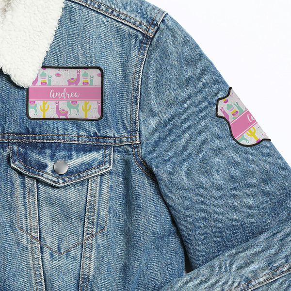 Llamas Patches Lifestyle Jean Jacket Detail