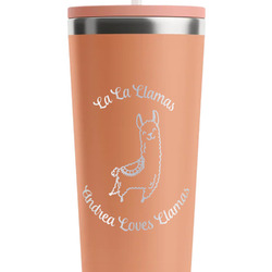Llamas RTIC Everyday Tumbler with Straw - 28oz - Peach - Single-Sided (Personalized)