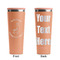 Llamas Peach RTIC Everyday Tumbler - 28 oz. - Front and Back