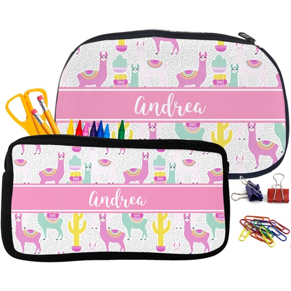 Llamas Pencil / School Supplies Bags Small and Medium