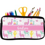 Llamas Neoprene Pencil Case - Small w/ Name or Text