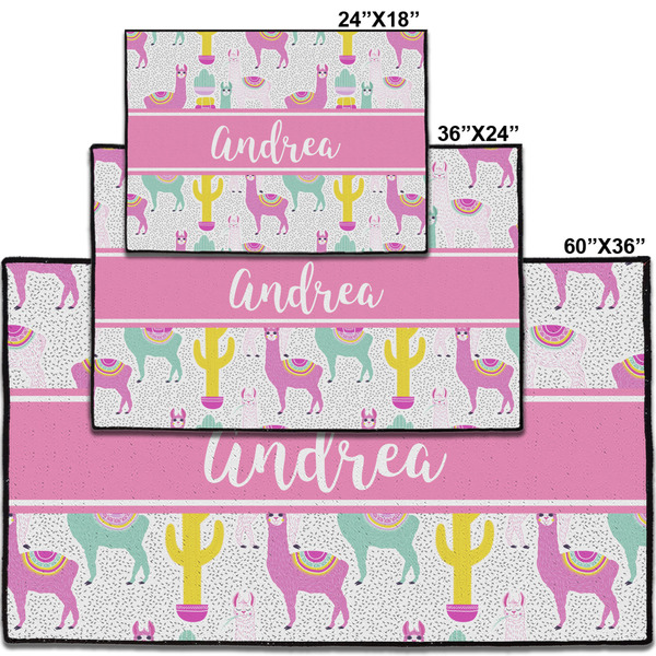 Llamas Personalized Door Mat - Group Parent IMF