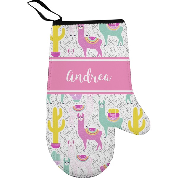 Llamas Personalized Oven Mitt