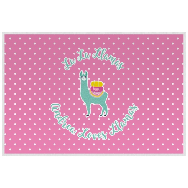 Llamas Personalized Placemat (Back)