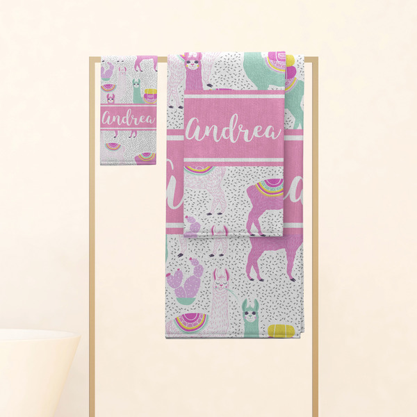 Llamas Personalized Towel Set