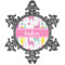 Llamas Vintage Snowflake Ornament (Personalized)