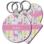 Llamas Plastic Keychain (Personalized)