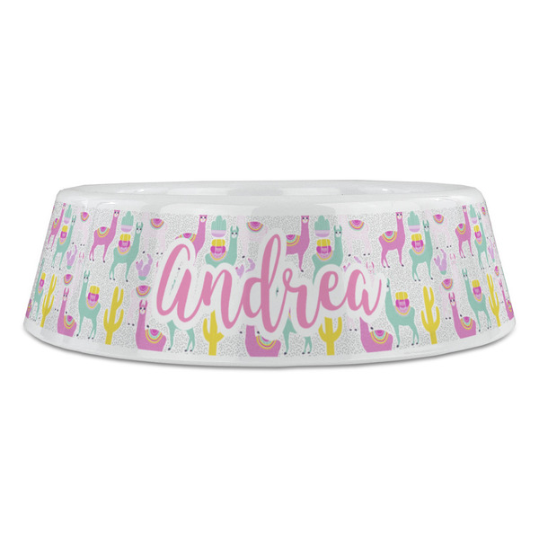 Llamas Plastic Pet Bowls - Large - FRONT