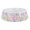 Llamas Plastic Dog Bowl - Large (Personalized)