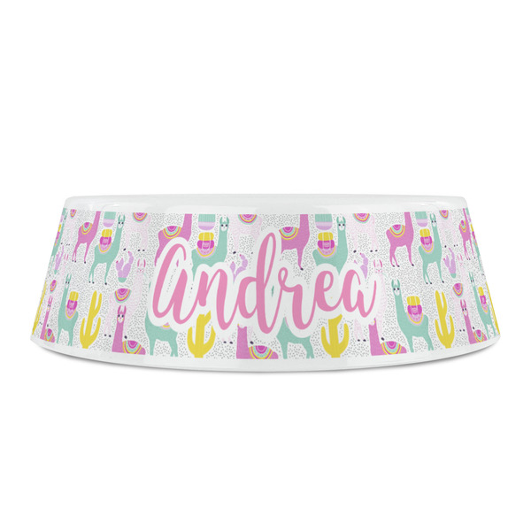 Llamas Plastic Pet Bowls - Small - FRONT