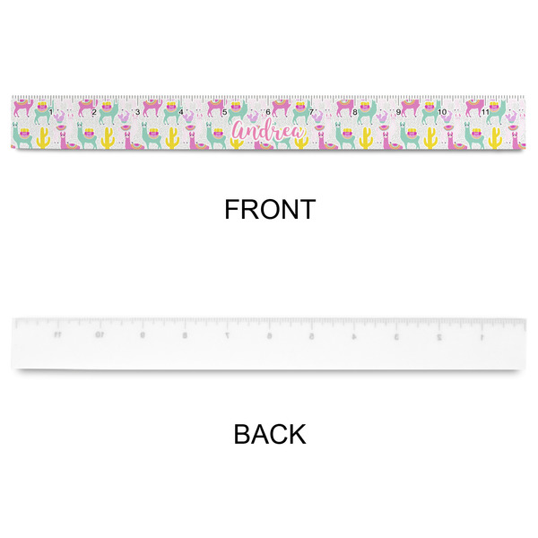 Llamas Plastic Ruler - 12" - APPROVAL