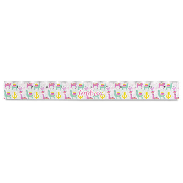 Llamas Plastic Ruler - 12" - FRONT