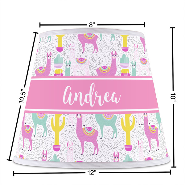 Llamas Poly Film Empire Lampshade - Dimensions
