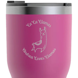 Llamas RTIC Tumbler - Magenta - Laser Engraved - Double-Sided (Personalized)