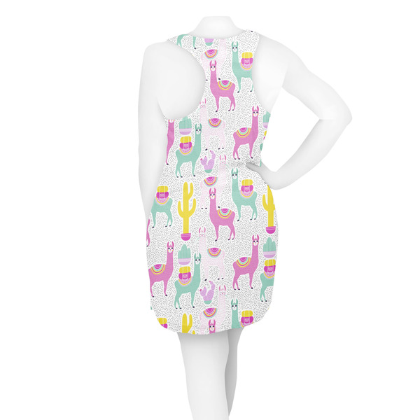 Llamas Racerback Dress - On Model - Back