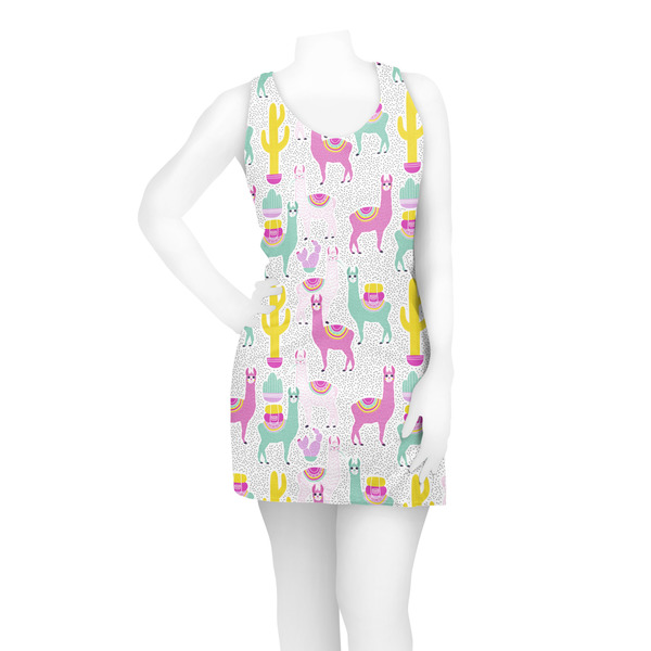 Llamas Racerback Dress - On Model - Front