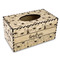 Llamas Rectangle Tissue Box Covers - Wood - Front