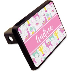 Llamas Rectangular Trailer Hitch Cover - 2" (Personalized)
