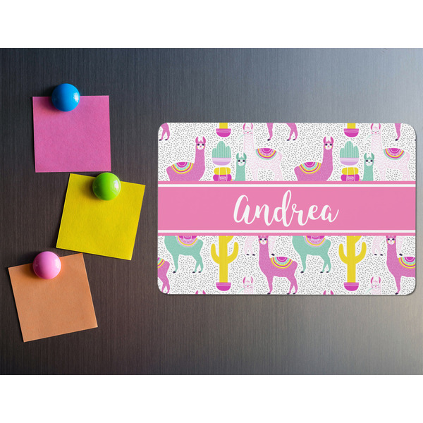 Llamas Rectangular Fridge Magnet - LIFESTYLE