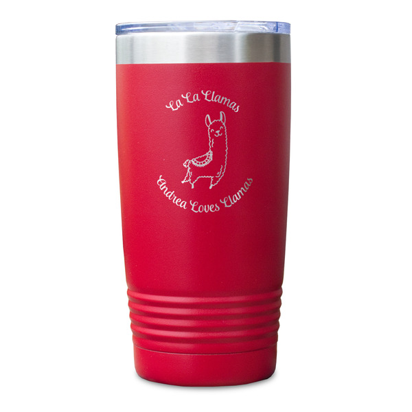 Llamas Red Polar Camel Tumbler - 20oz - Single Sided - Approval