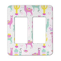 Llamas Rocker Style Light Switch Cover - Two Switch