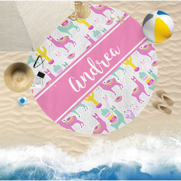 Llamas Beach Towel Lifestyle