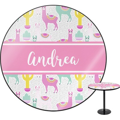 Llamas Round Table - 30" (Personalized)