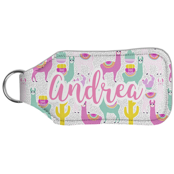 Llamas Sanitizer Holder Keychain - Large (Back)