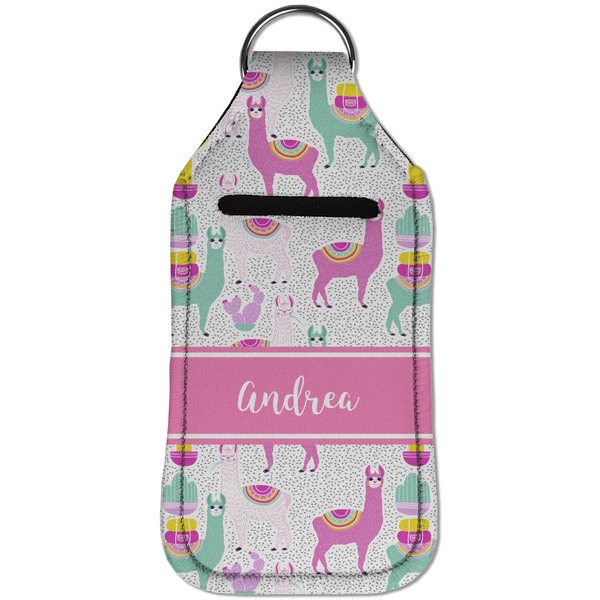 Llamas Sanitizer Holder Keychain - Large (Front)