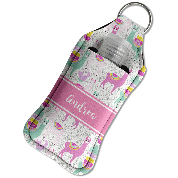 Llamas Sanitizer Holder Keychain - Large in Case