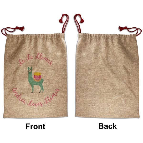 Llamas Santa Bag - Approval - Front