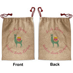 Llamas Santa Sack - Front & Back