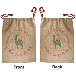 Llamas Santa Sack - Front & Back (Personalized)
